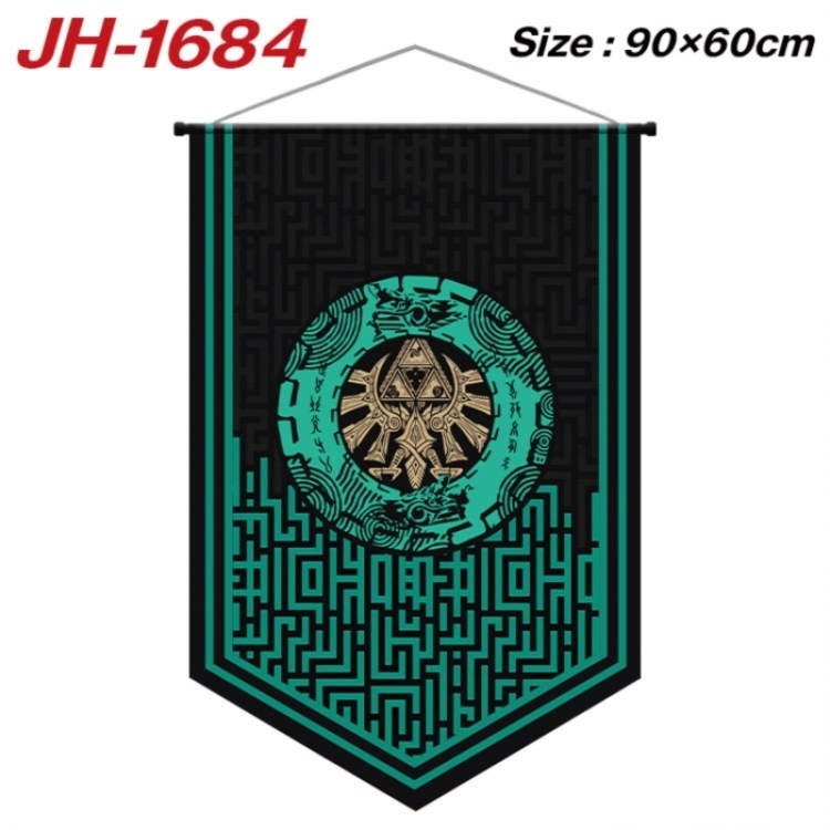 The Legend of Zelda Anime peripheral full-color printing with hanging rope flag 90X60CM