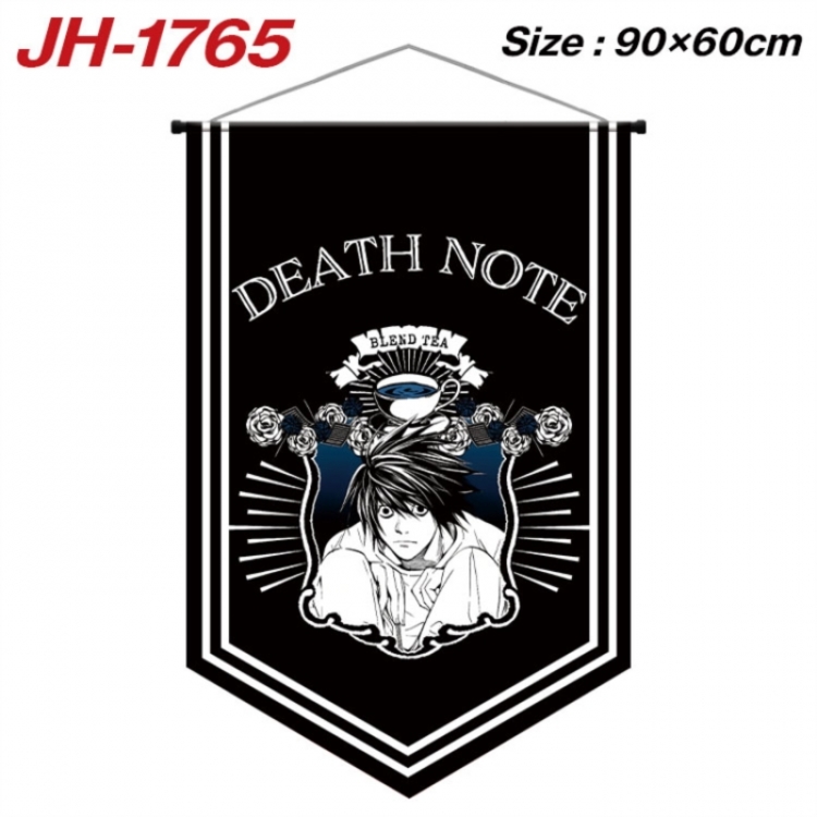 Death note Anime peripheral full-color printing with hanging rope flag 90X60CM