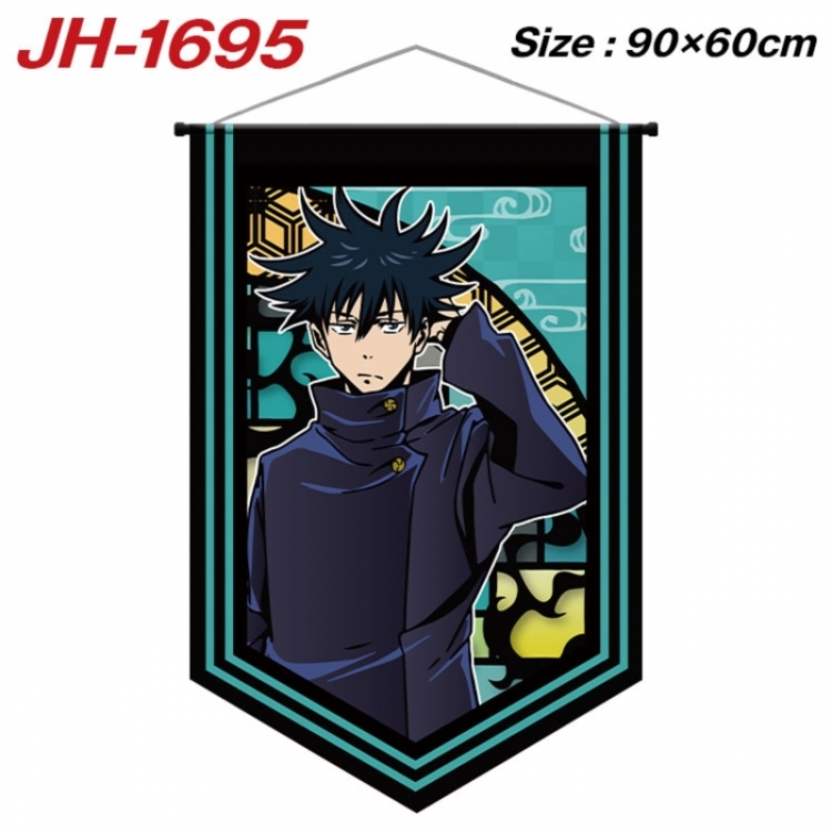 Jujutsu Kaisen Anime peripheral full-color printing with hanging rope flag 90X60CM