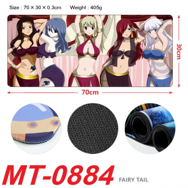 Fairy tail Anime peripheral lock edge mouse pad 70X30cm