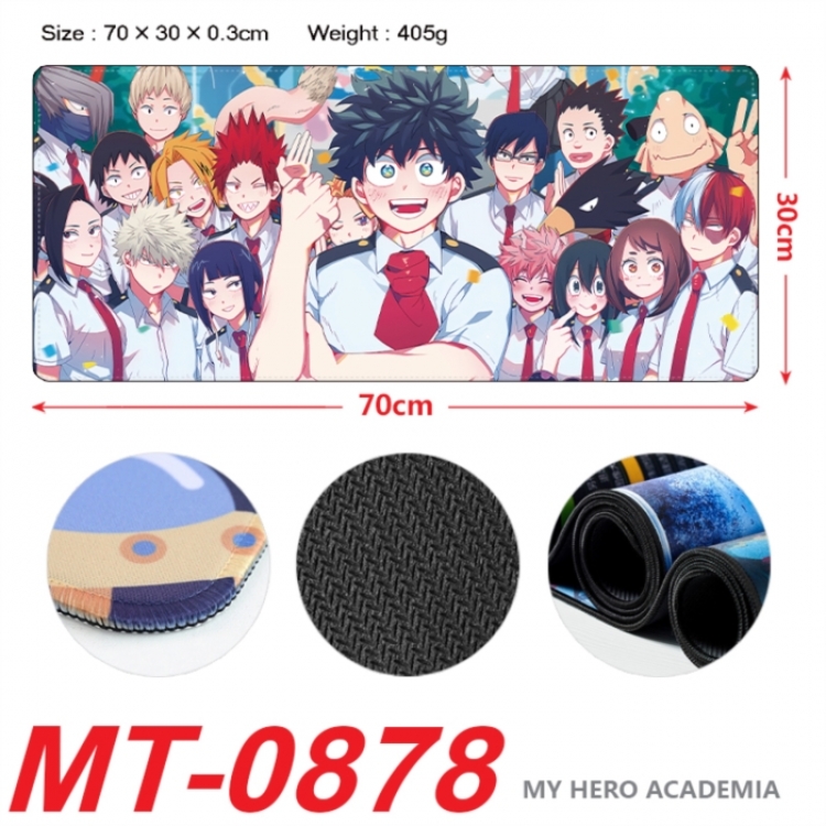 My Hero Academia Anime peripheral lock edge mouse pad 70X30cm