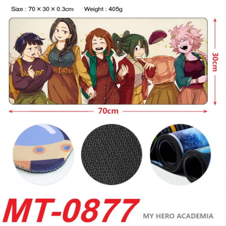 My Hero Academia Anime peripheral lock edge mouse pad 70X30cm