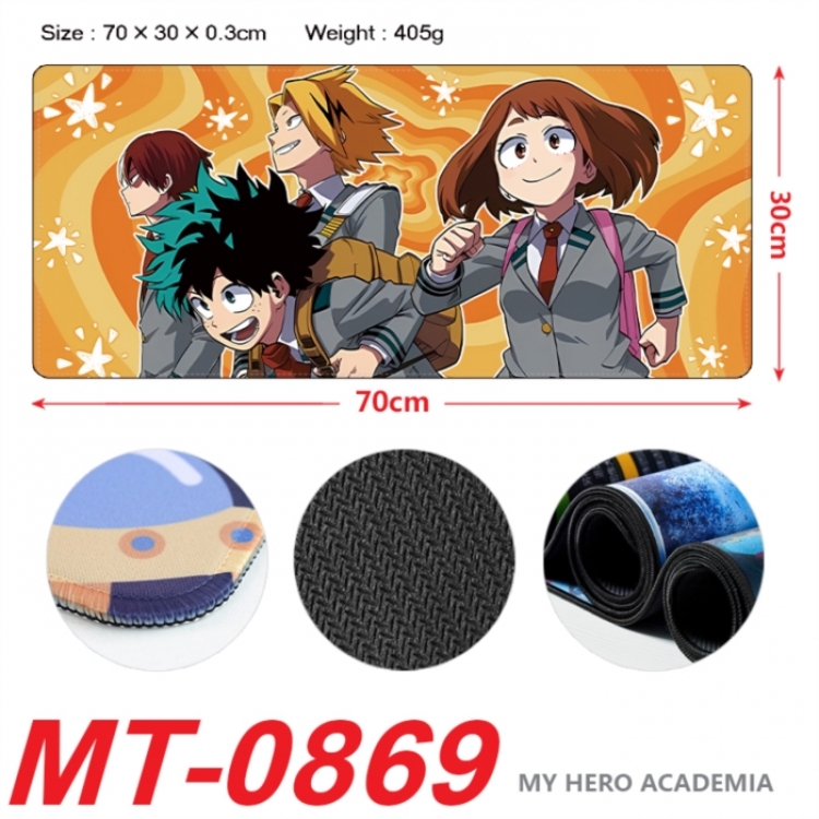 My Hero Academia Anime peripheral lock edge mouse pad 70X30cm