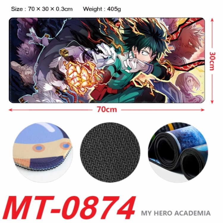My Hero Academia Anime peripheral lock edge mouse pad 70X30cm