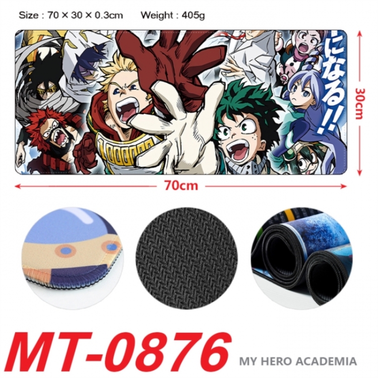 My Hero Academia Anime peripheral lock edge mouse pad 70X30cm