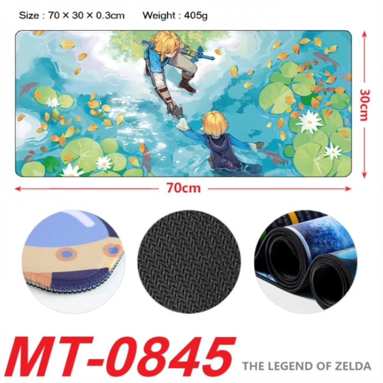 The Legend of Zelda Anime peripheral lock edge mouse pad 70X30cm