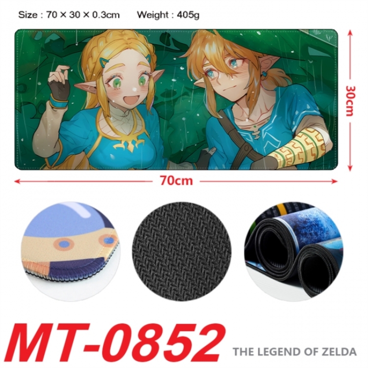 The Legend of Zelda Anime peripheral lock edge mouse pad 70X30cm