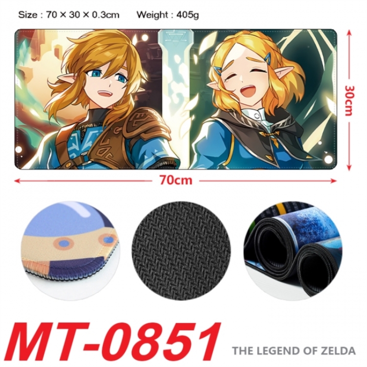 The Legend of Zelda Anime peripheral lock edge mouse pad 70X30cm