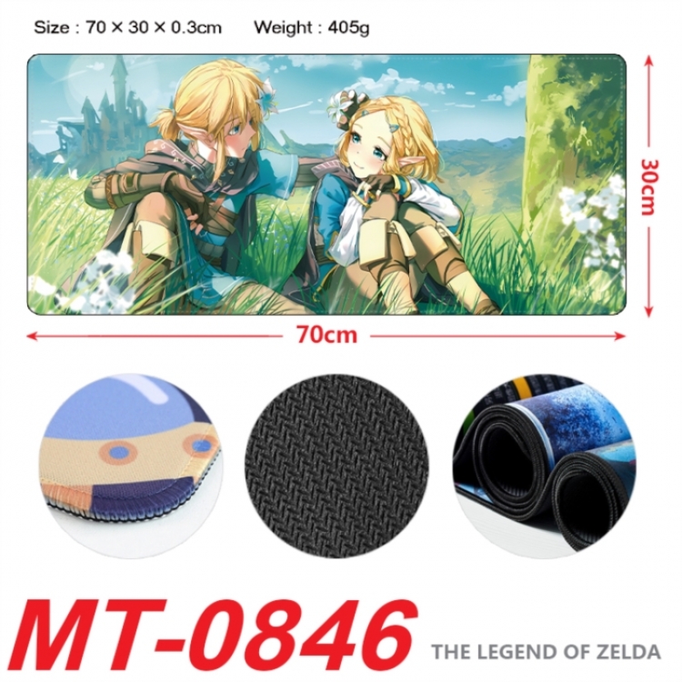 The Legend of Zelda Anime peripheral lock edge mouse pad 70X30cm