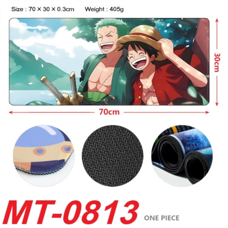 One Piece Anime peripheral lock edge mouse pad 70X30cm