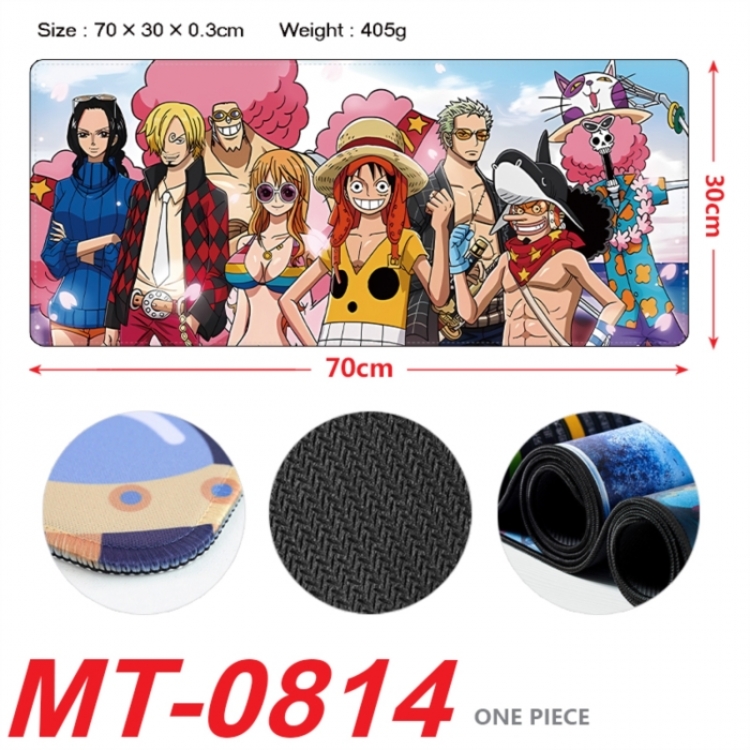 One Piece Anime peripheral lock edge mouse pad 70X30cm