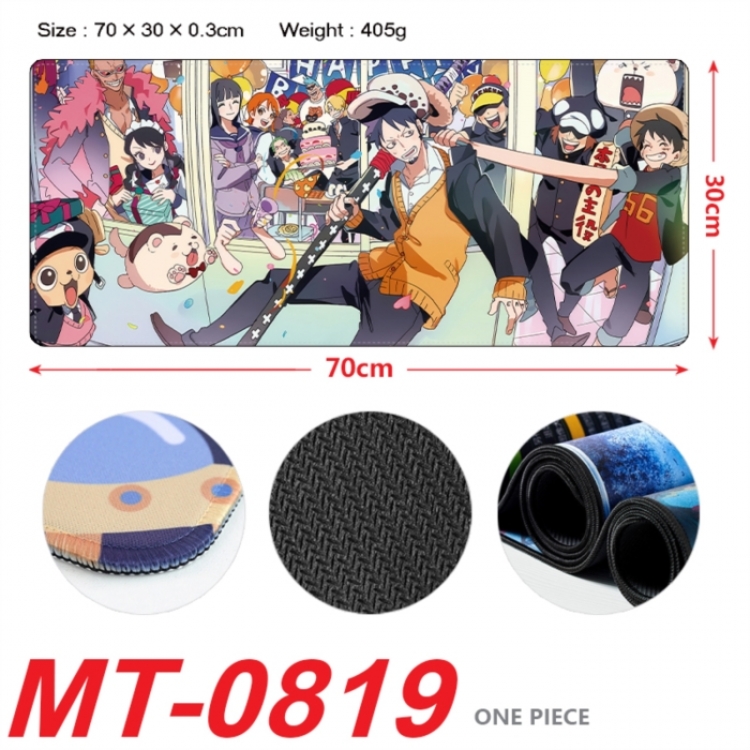 One Piece Anime peripheral lock edge mouse pad 70X30cm