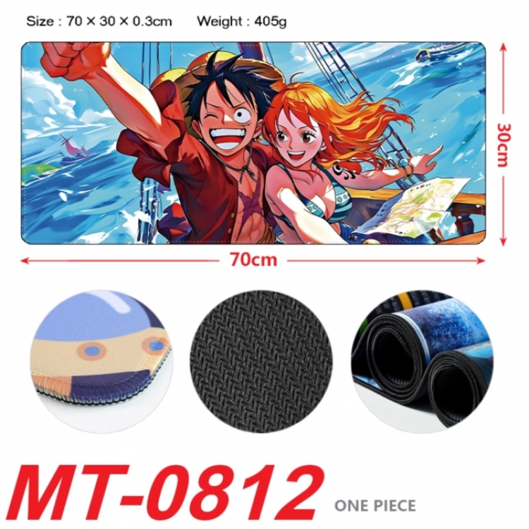One Piece Anime peripheral lock edge mouse pad 70X30cm
