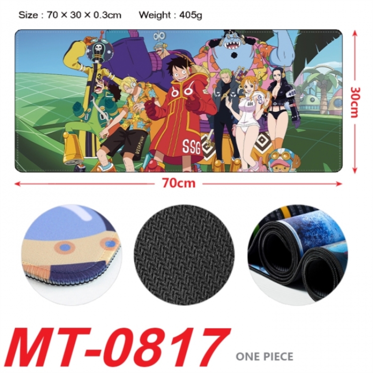 One Piece Anime peripheral lock edge mouse pad 70X30cm