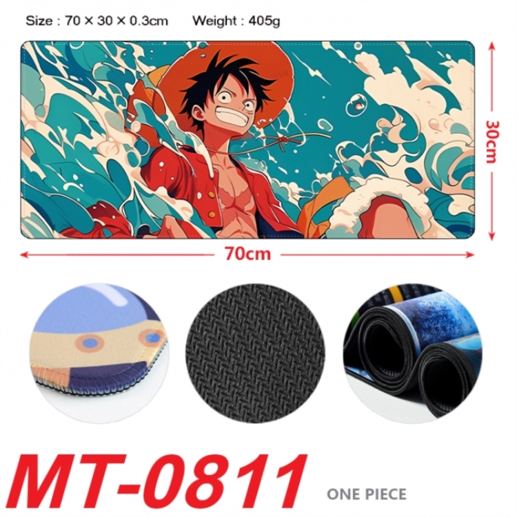 One Piece Anime peripheral lock edge mouse pad 70X30cm