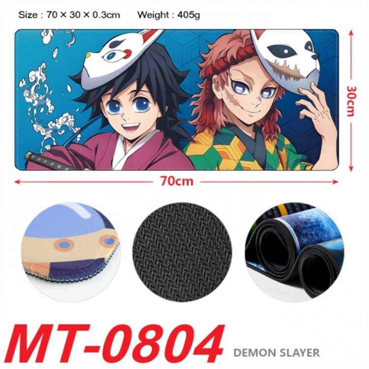 Demon Slayer Kimets Anime peripheral lock edge mouse pad 70X30cm