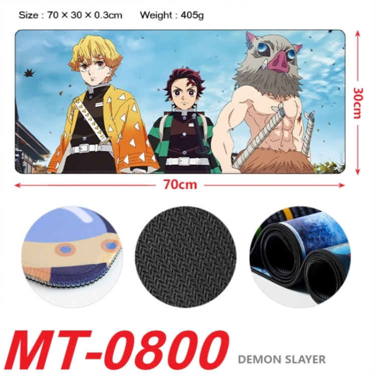 Demon Slayer Kimets Anime peripheral lock edge mouse pad 70X30cm