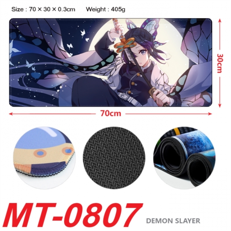 Demon Slayer Kimets Anime peripheral lock edge mouse pad 70X30cm