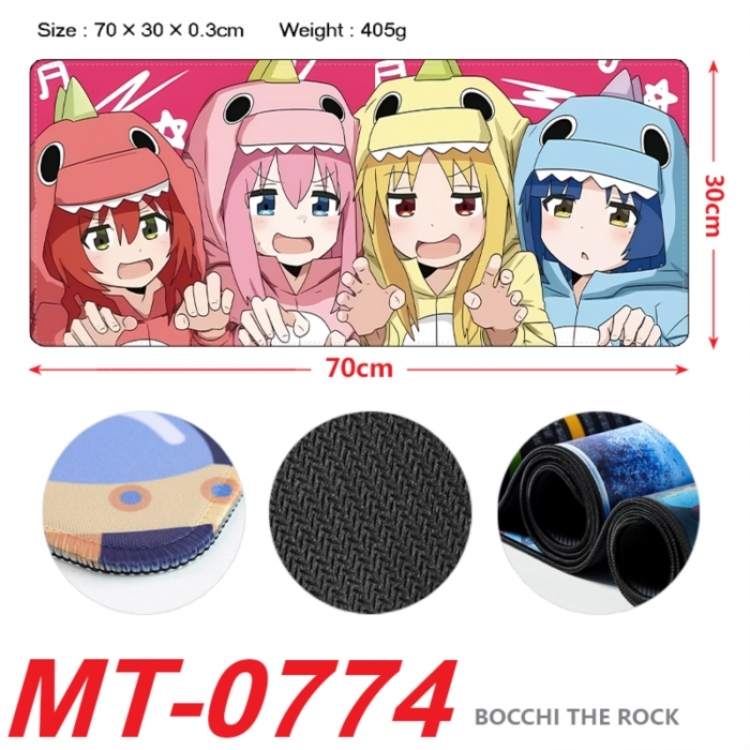 BOCCHI THE ROCK! Anime peripheral lock edge mouse pad 70X30cm