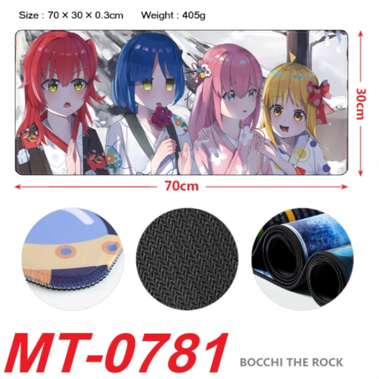 BOCCHI THE ROCK! Anime peripheral lock edge mouse pad 70X30cm