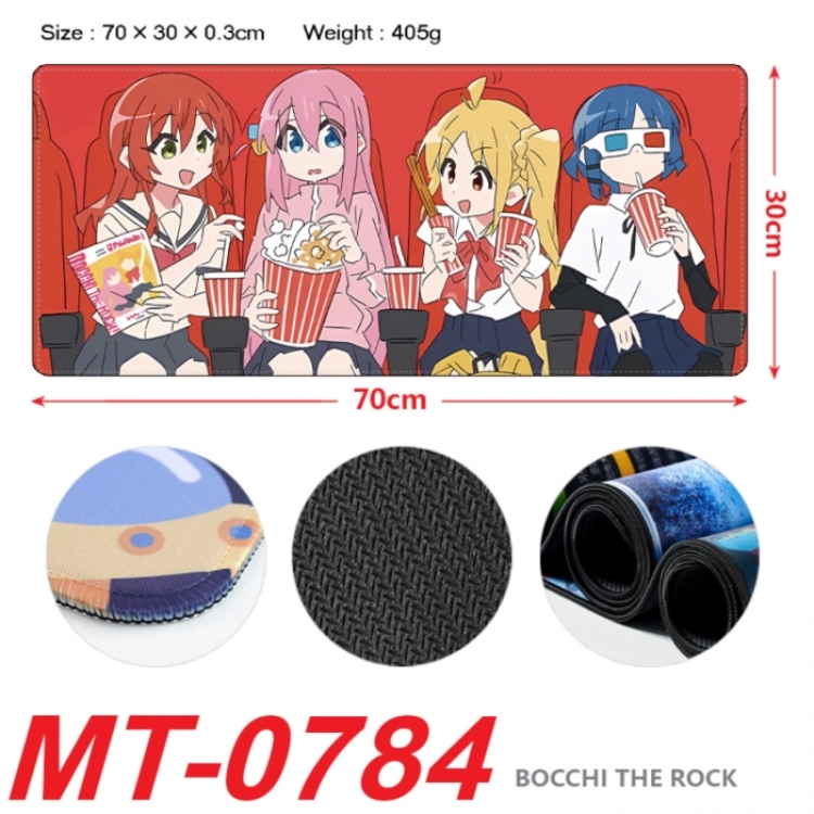 BOCCHI THE ROCK! Anime peripheral lock edge mouse pad 70X30cm