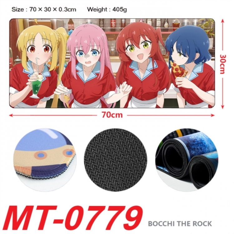BOCCHI THE ROCK! Anime peripheral lock edge mouse pad 70X30cm