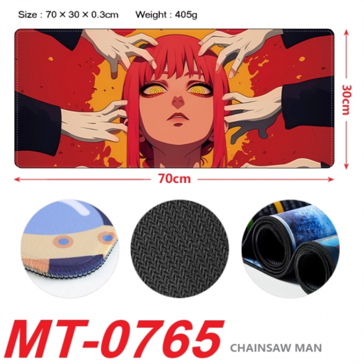 Chainsaw man Anime peripheral lock edge mouse pad 70X30cm