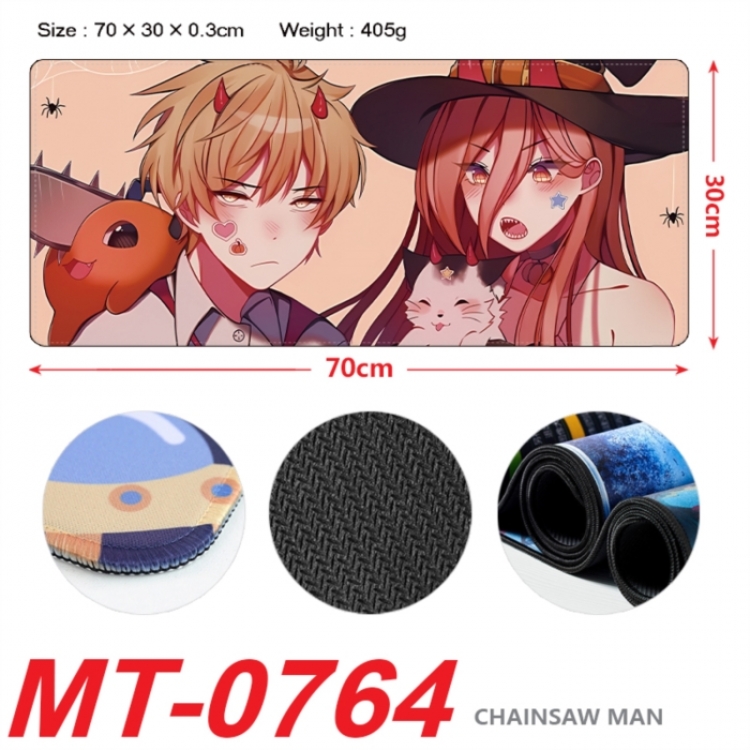Chainsaw man Anime peripheral lock edge mouse pad 70X30cm