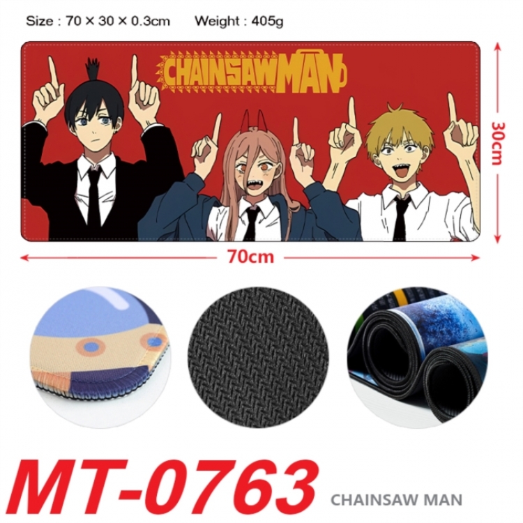 Chainsaw man Anime peripheral lock edge mouse pad 70X30cm