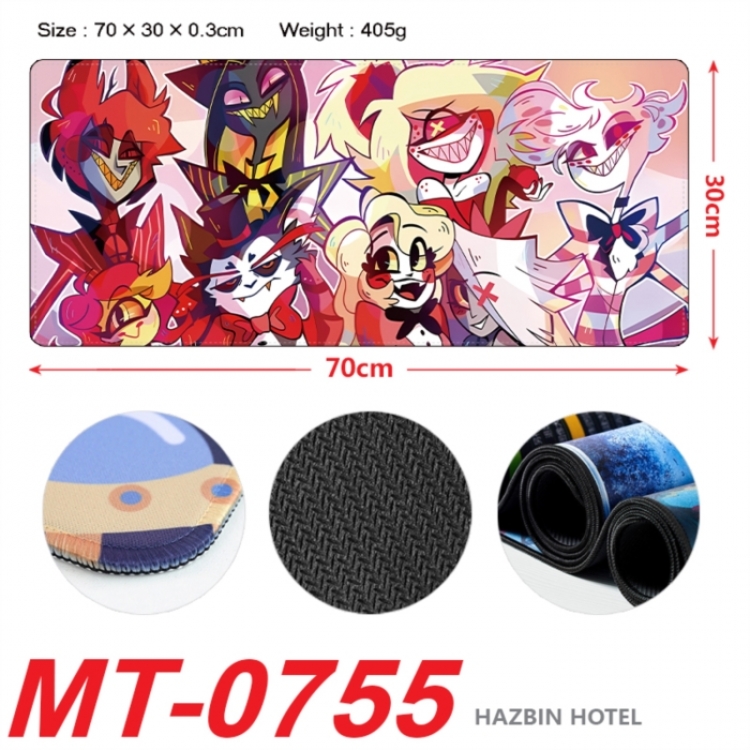 Hazbin Hotel  Anime peripheral lock edge mouse pad 70X30cm
