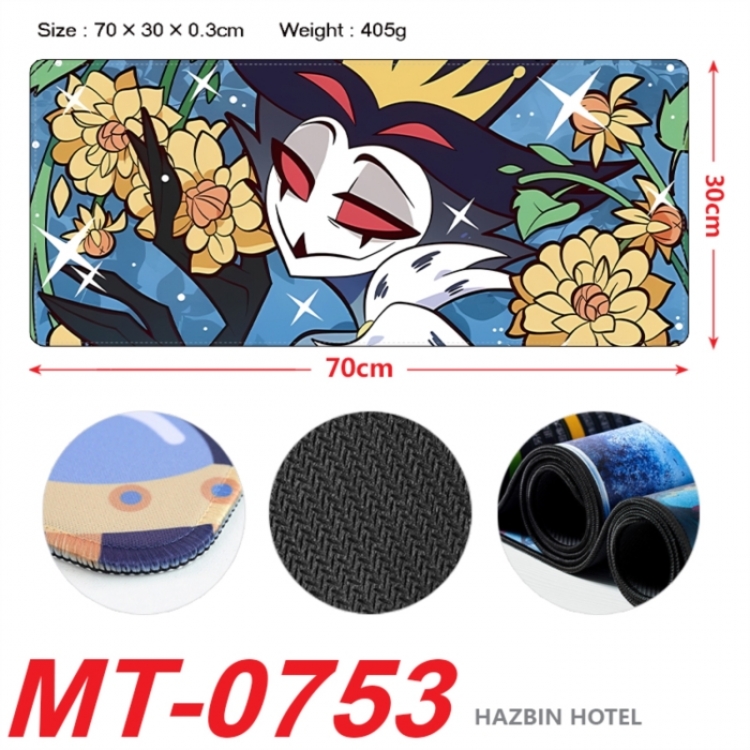Hazbin Hotel  Anime peripheral lock edge mouse pad 70X30cm