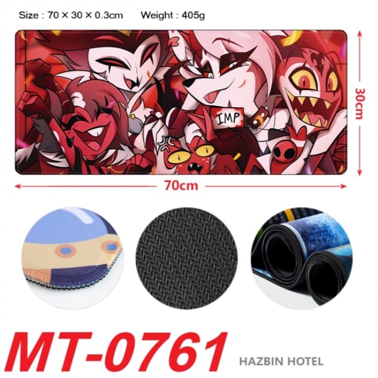 Hazbin Hotel  Anime peripheral lock edge mouse pad 70X30cm