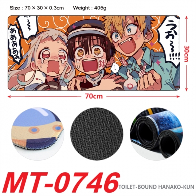 Toilet-bound Hanako-kun Anime peripheral lock edge mouse pad 70X30cm