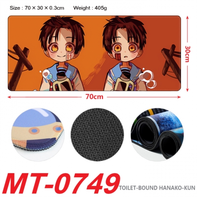 Toilet-bound Hanako-kun Anime peripheral lock edge mouse pad 70X30cm