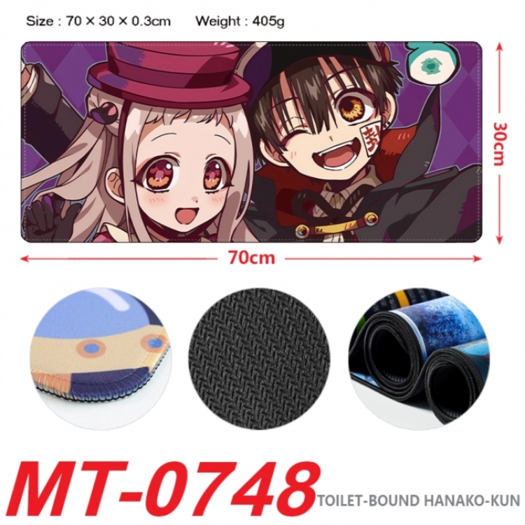 Toilet-bound Hanako-kun Anime peripheral lock edge mouse pad 70X30cm