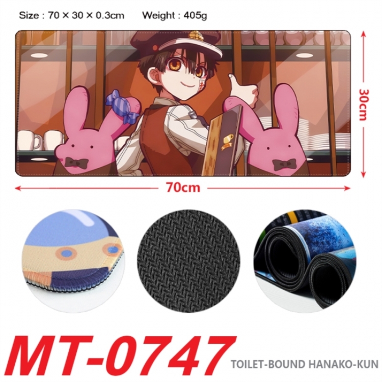 Toilet-bound Hanako-kun Anime peripheral lock edge mouse pad 70X30cm