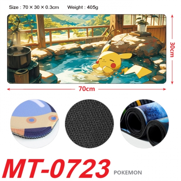 Pokemon Anime peripheral lock edge mouse pad 70X30cm