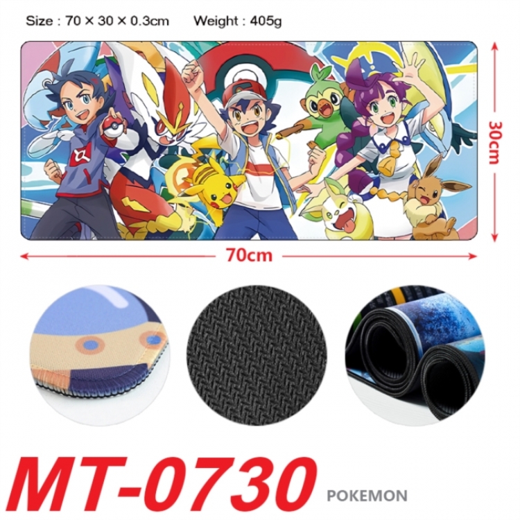 Pokemon Anime peripheral lock edge mouse pad 70X30cm