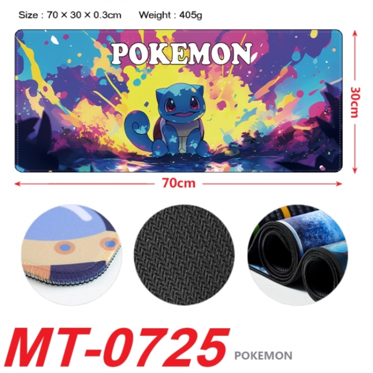 Pokemon Anime peripheral lock edge mouse pad 70X30cm