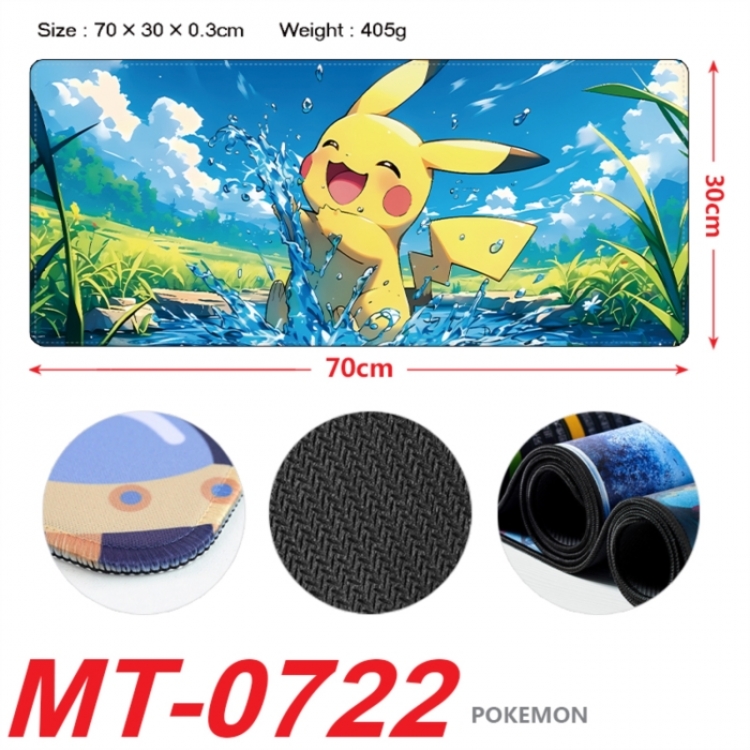 Pokemon Anime peripheral lock edge mouse pad 70X30cm
