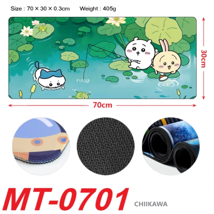 Chiikawa Anime peripheral lock edge mouse pad 70X30cm