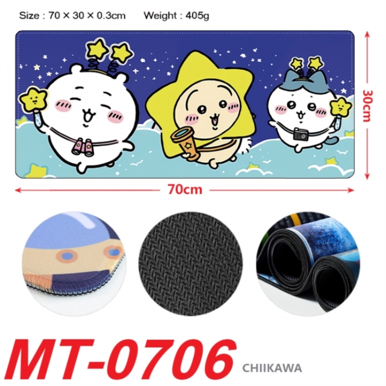 Chiikawa Anime peripheral lock edge mouse pad 70X30cm
