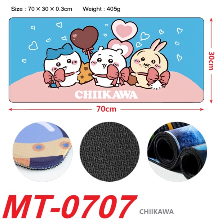 Chiikawa Anime peripheral lock edge mouse pad 70X30cm