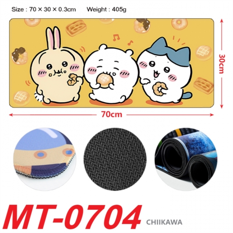 Chiikawa Anime peripheral lock edge mouse pad 70X30cm