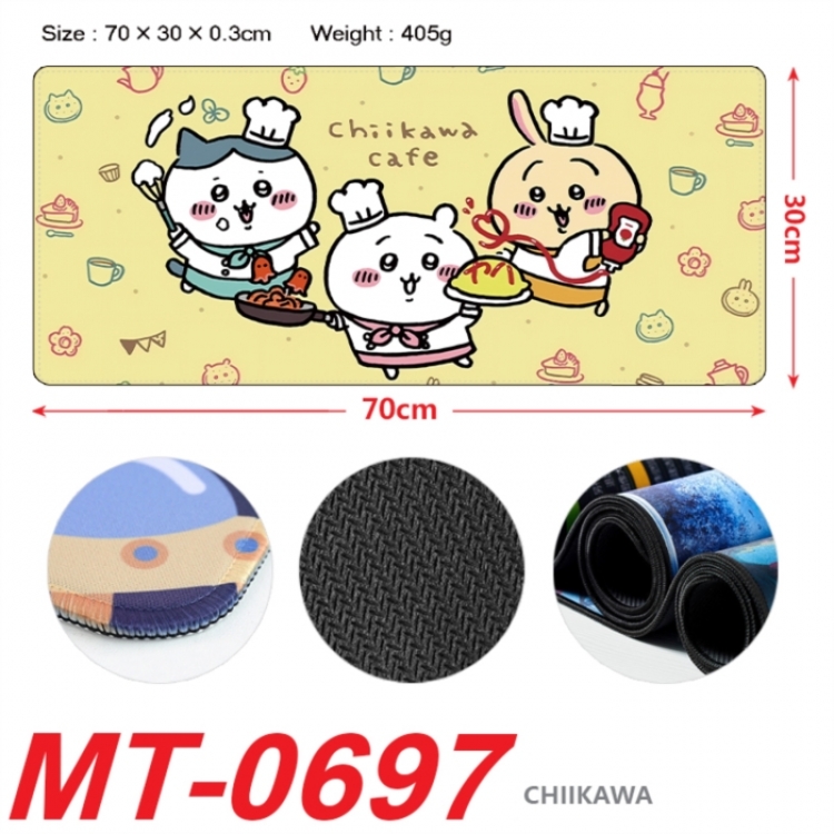 Chiikawa Anime peripheral lock edge mouse pad 70X30cm