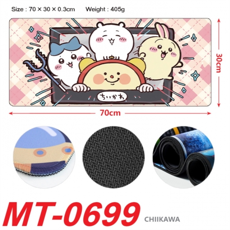 Chiikawa Anime peripheral lock edge mouse pad 70X30cm