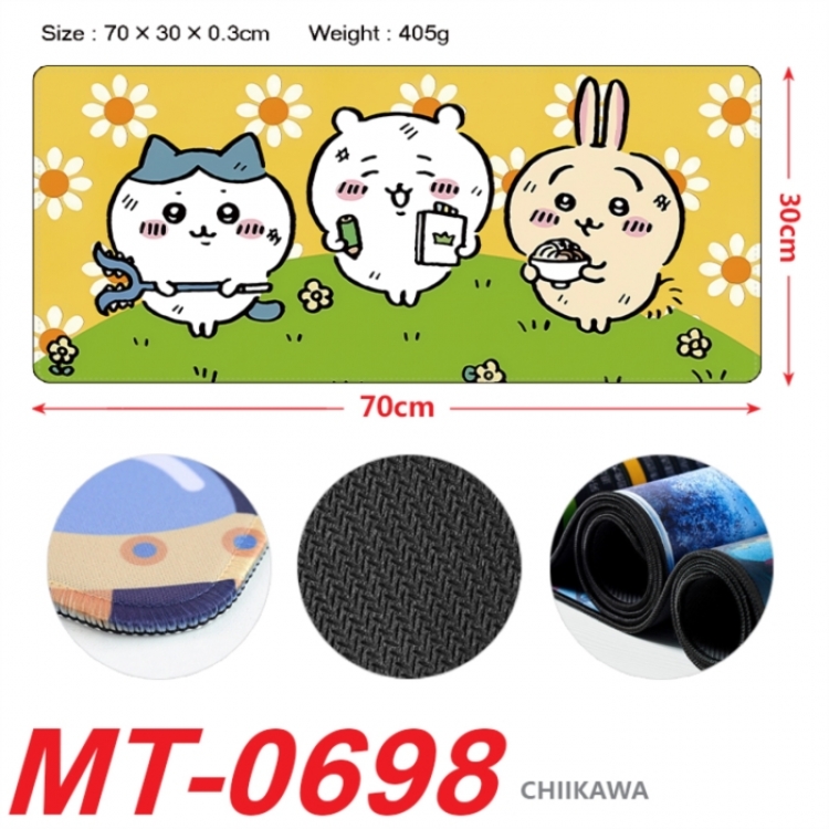 Chiikawa Anime peripheral lock edge mouse pad 70X30cm