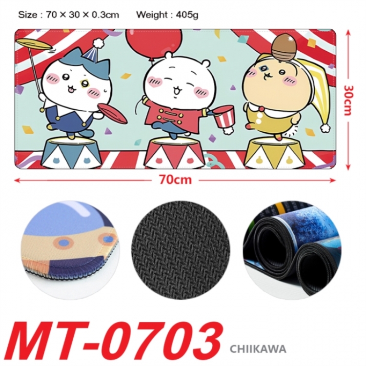 Chiikawa Anime peripheral lock edge mouse pad 70X30cm