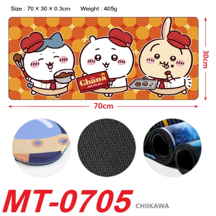 Chiikawa Anime peripheral lock edge mouse pad 70X30cm