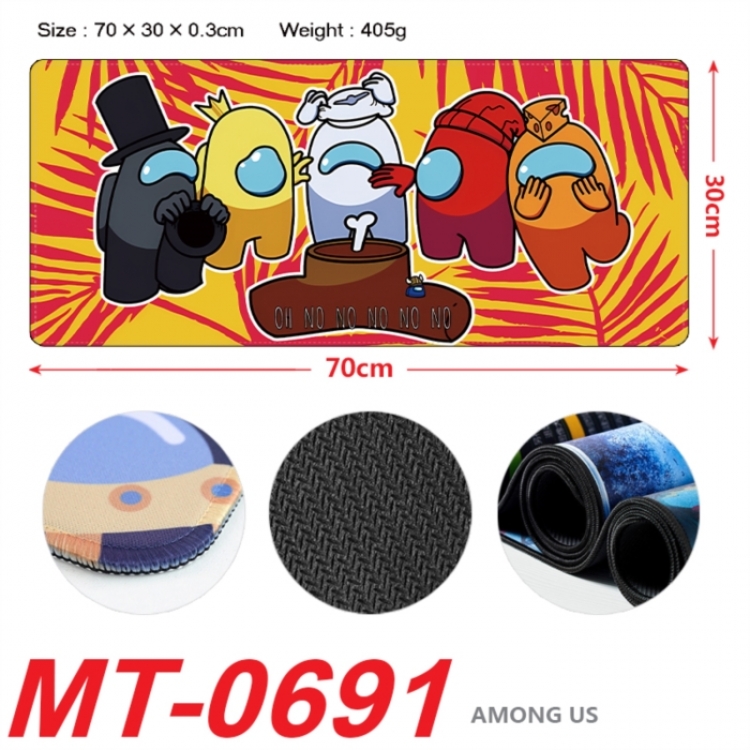 Among us Anime peripheral lock edge mouse pad 70X30cm